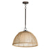 Cestino One Light Pendant in Antique Bronze