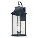 Vicksburg Three Light Outdoor Wall Sconce in Black