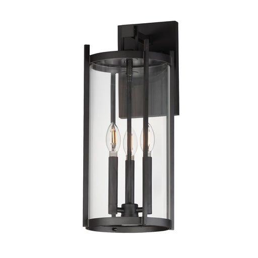 Belfry Three Light Wall Sconce in Black