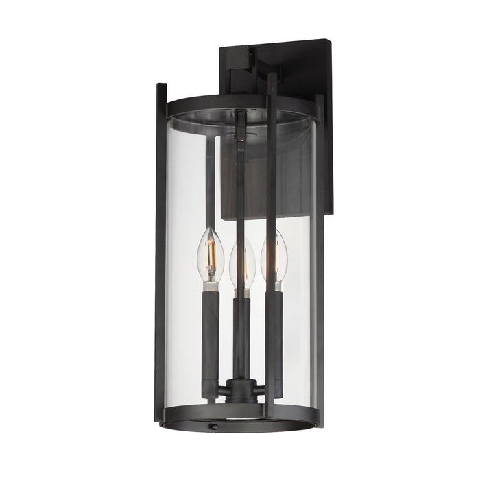 Belfry Three Light Wall Sconce in Black