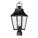 Storybook One Light Outdoor Post Mount in Black