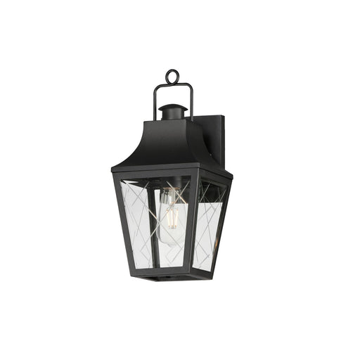 Storybook One Light Outdoor Wall Sconce in Black