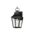 Storybook One Light Outdoor Wall Sconce in Black