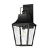 Storybook One Light Outdoor Wall Sconce in Black