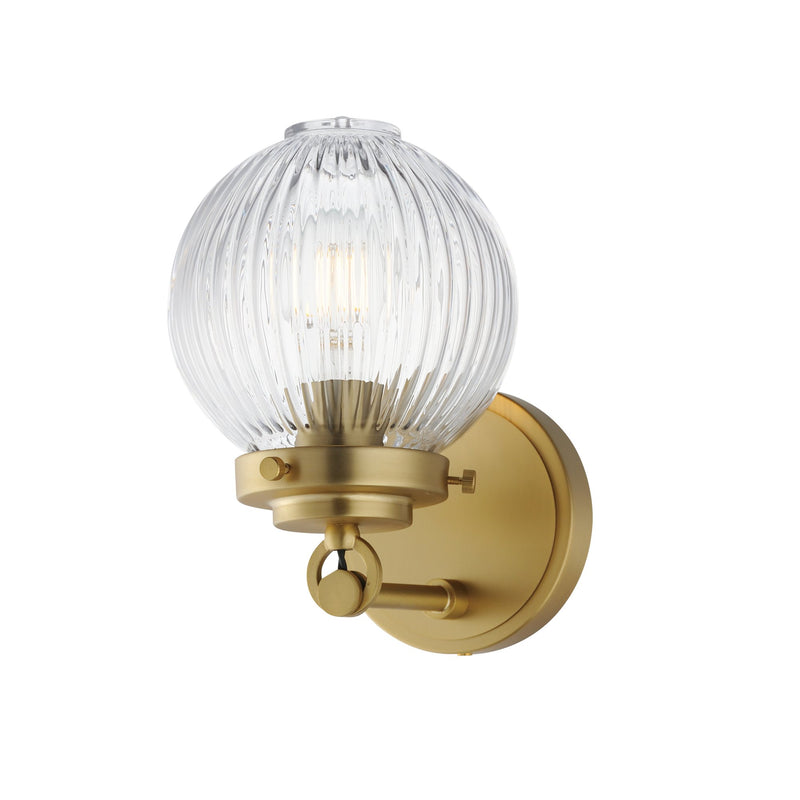 Kasbah 1 Light Wall Sconce in Satin Brass