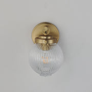 Kasbah 1 Light Wall Sconce in Satin Brass