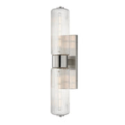 Kasbah 2 Light Wall Sconce in Satin Nickel