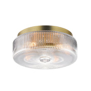 Kasbah 4 Light Flush Mount in Satin Brass