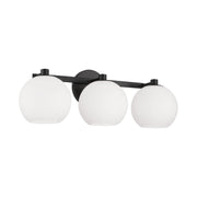 Ansley 3-Light Bath Vanity Light in Matte Black