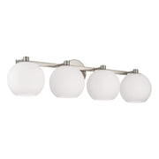 Ansley 4-Light Bath Vanity Light in Brushed Nickel