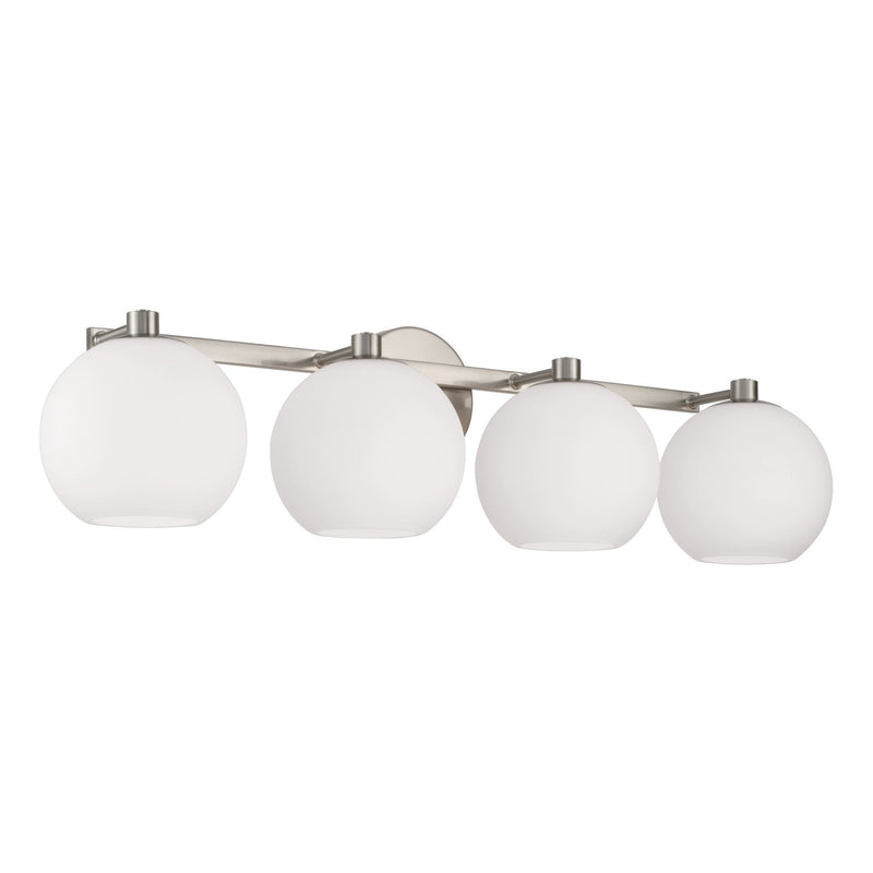 Ansley 4-Light Bath Vanity Light in Brushed Nickel