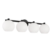 Ansley 4-Light Bath Vanity Light in Matte Black