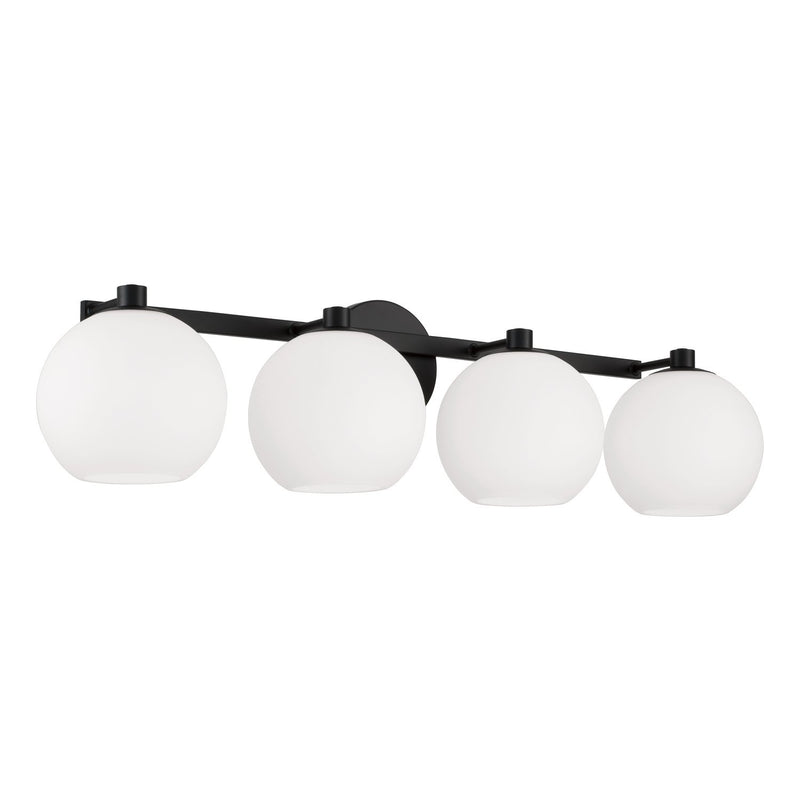 Ansley 4-Light Bath Vanity Light in Matte Black