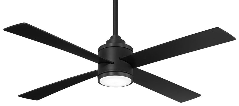 Falco 54" LED Ceiling Fan in Coal Black
