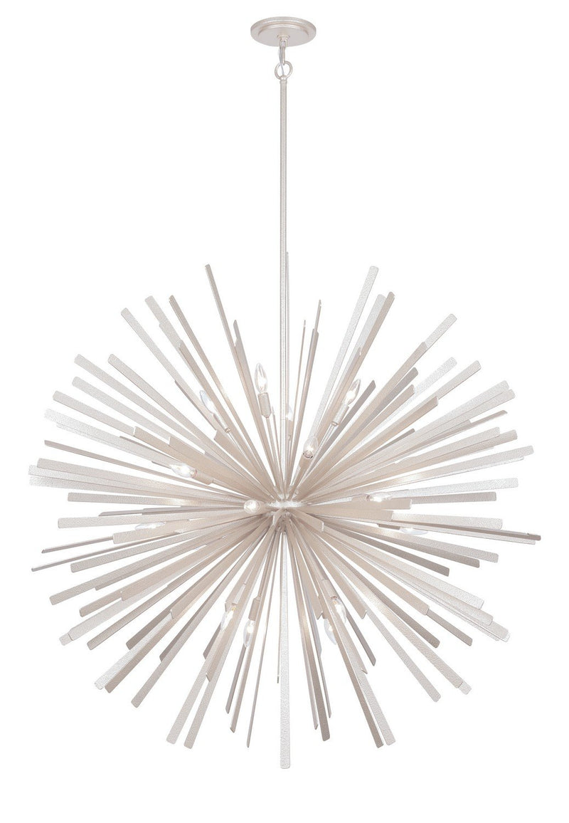 Confluence 20-Light Pendant in Piastra White