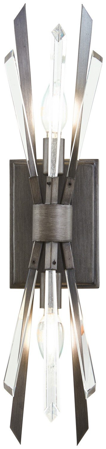 Elsa 2-Light Wall Sconce in Midnight Graphite