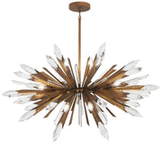 Elsa 42" 12-Light Chandelier in Painted Gold