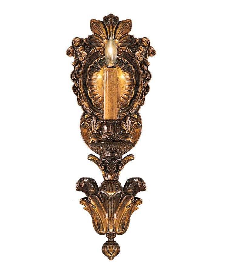 Metropolitan 19" Candle Wall Sconce in Oxide Brass