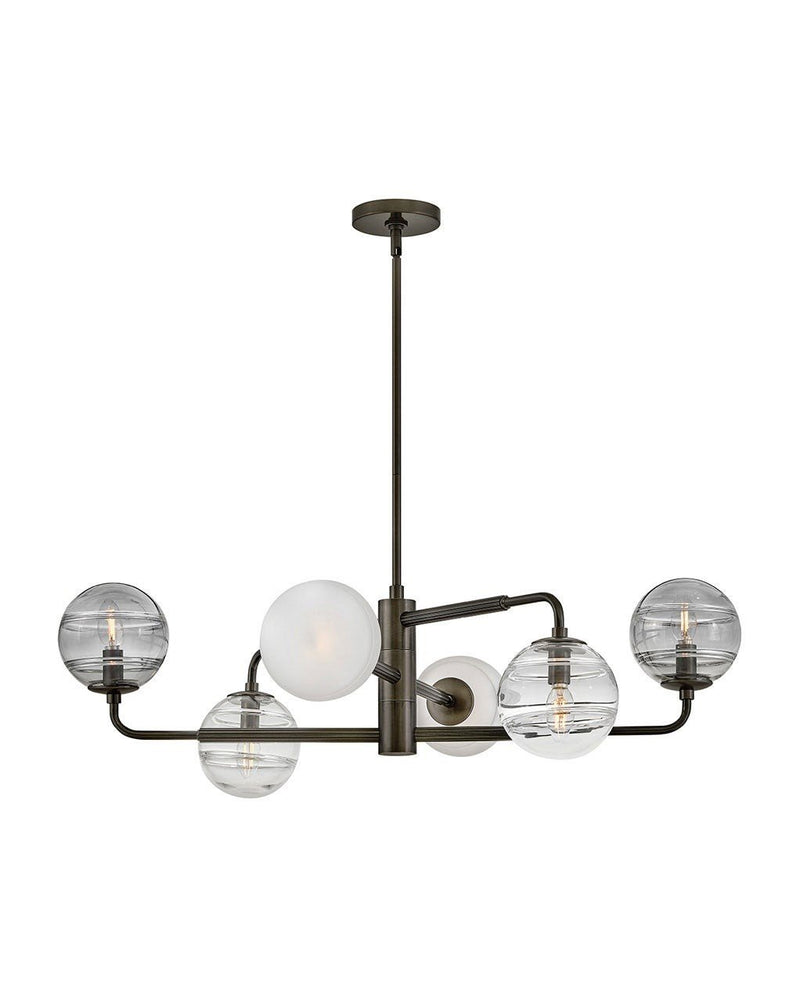 Oberon 6-Light Chandelier in Black Oxide