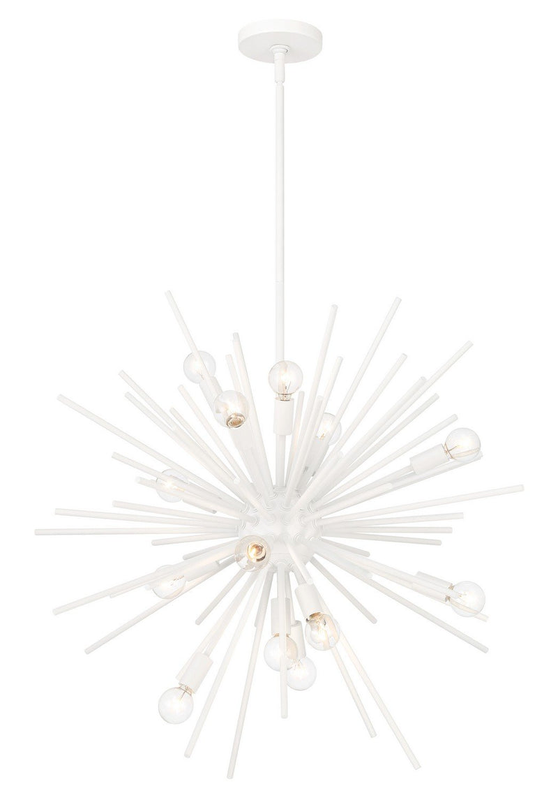 Bessel 15-Light Chandelier in Sand White