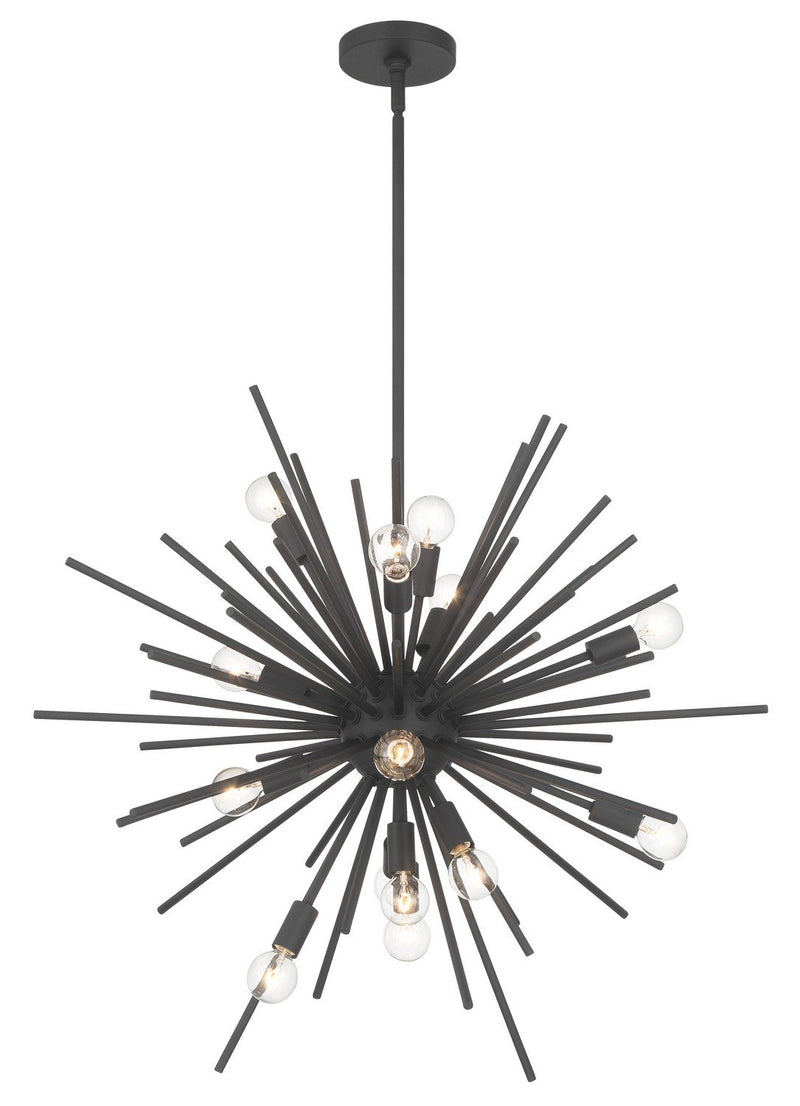 Bessel 15-Light Chandelier in Sand Coal