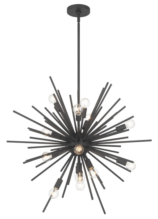 Bessel 15-Light Chandelier in Sand Coal
