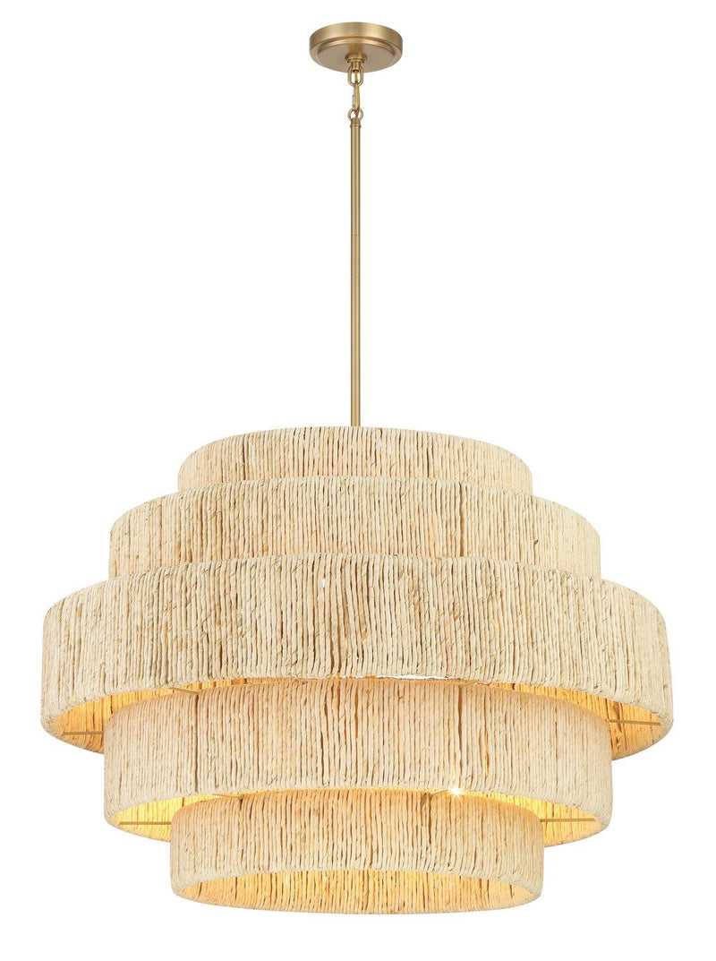 Caviana 6-Light Pendant in Signature Brass