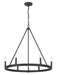 Dutton Six Light Chandelier in Coal