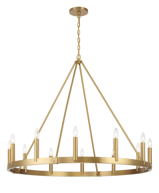 Dutton 12-Light Chandelier in Signature Brass