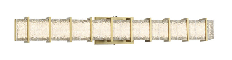 Sevryn 34.5" LED Bath Vanity Light in Soft Brass