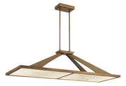 Stiles LED Linear Pendant in Ashen Gold