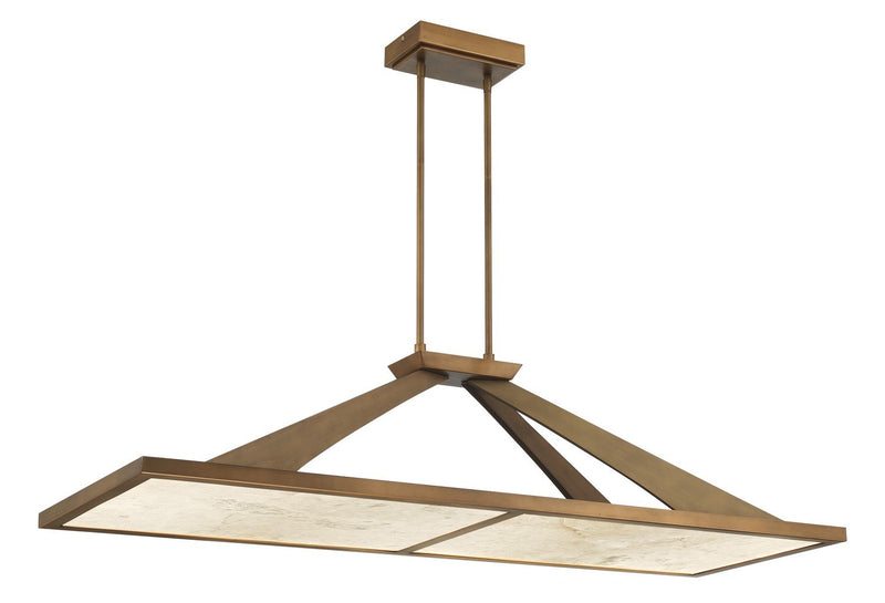 Stiles LED Linear Pendant in Ashen Gold