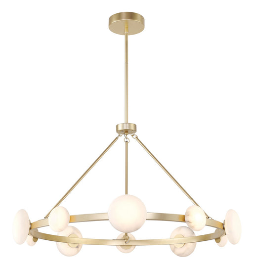 Zill LED Chandelier in Lily Gold