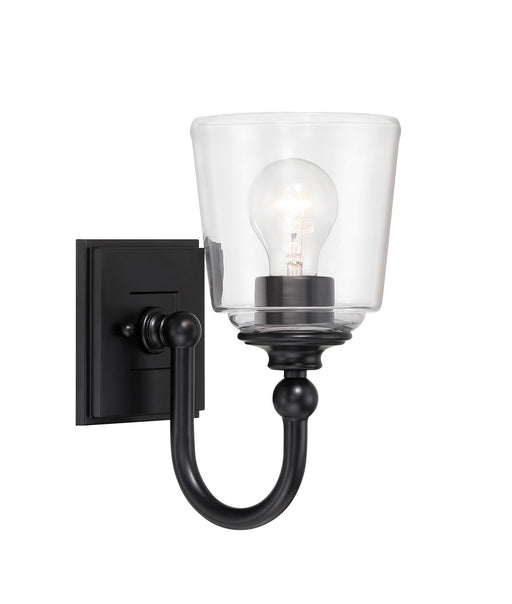 Antonia Bath Sconce in Coal Black