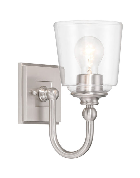 Antonia One Light Bath Vanity in Brushed Nickel