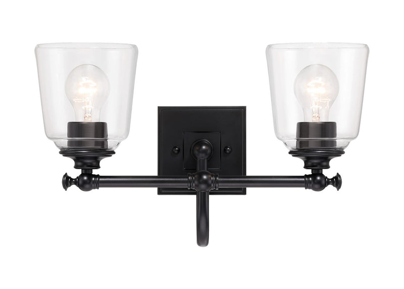 Antonia Two Light Bath Vanity in Coal