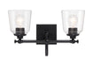 Antonia Two Light Bath Vanity in Coal