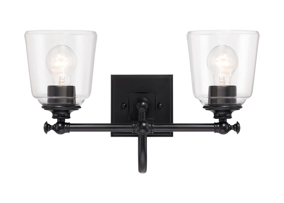 Antonia Two Light Bath Vanity in Coal