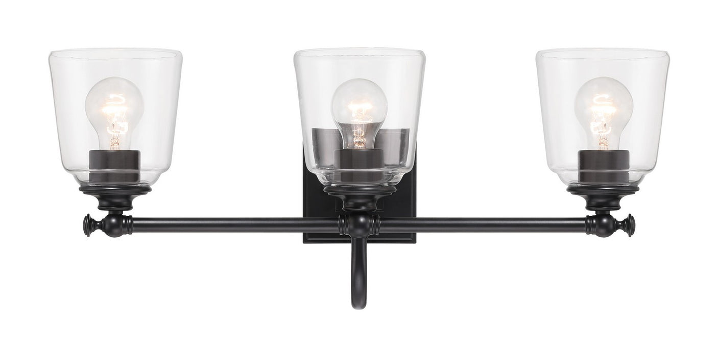 Antonia Three Light Bath Vanity in Coal