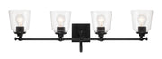 Antonia 4-Light Bath Vanity Light in Coal Black