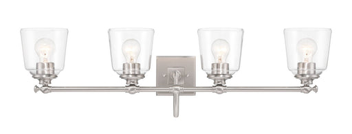 Antonia Four Light Bath Vanity in Brushed Nickel