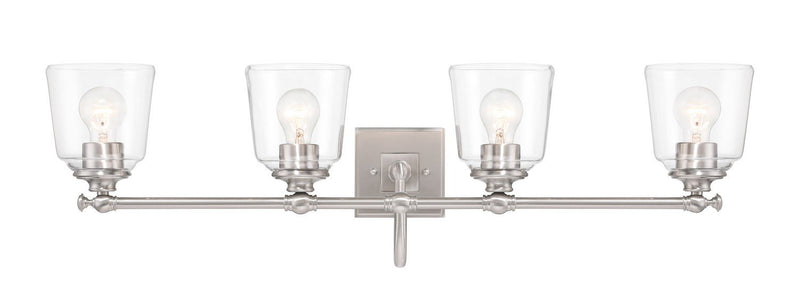 Antonia 4-Light Bath Vanity Light in Brushed Nickel