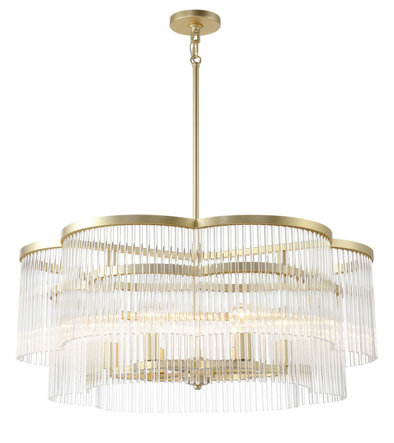 Azura 6-Light Large Pendant in Heirloom Brass