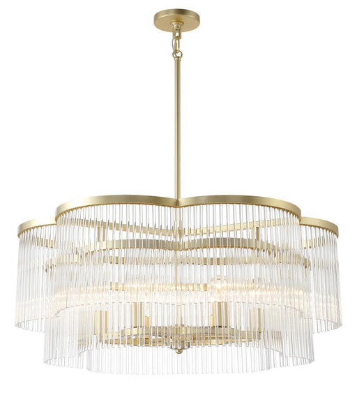 Azura 6-Light Large Pendant in Heirloom Brass