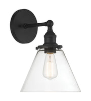 Barwell Large Bath Sconce in Coal Black