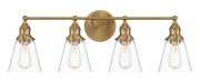 Barwell 4-Light Bath Vanity Light in Oxidized Aged Brass