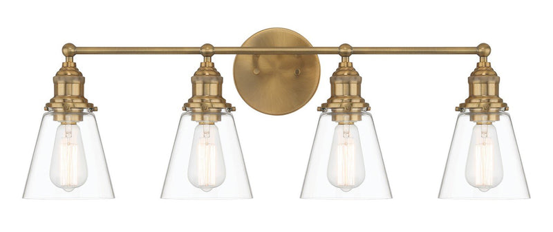 Barwell 4-Light Bath Vanity Light in Oxidized Aged Brass