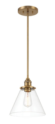 Barwell Mini Pendant in Oxidized Aged Brass