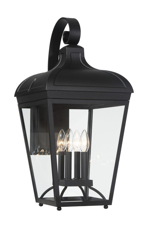 Marquee 4-Light Medium Outdoor Wall Lantern in Sand Coal