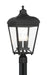 Marquee Four Light Outdoor Post Lantern in Sand Coal